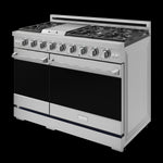 Thor Kitchen Stainless Steel Freestanding Professional Double Oven Gas Range|Gordon Ramsay Series (7 cu.ft.)- RSG48E