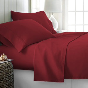 Rize Queen Sheet Set - Red