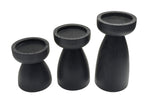 Rustic Charm 3-Piece Candle Set - Brown