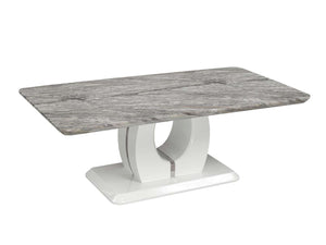 Salentino Table de centre – blanc antique et gris