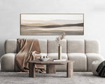 Mountains in Beige Wall Art - Light Brown/Beige - 60 X 21