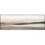 Mountains in Beige Wall Art - Light Brown/Beige - 60 X 21