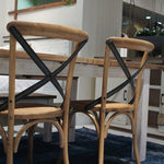 Blagardsgade Rattan Dining Chair Set - Natural Rustic - Set of 2