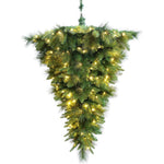 Makalu 4ft National Pine Mix Pre-lit Upside Down Christmas Tree - Warm White