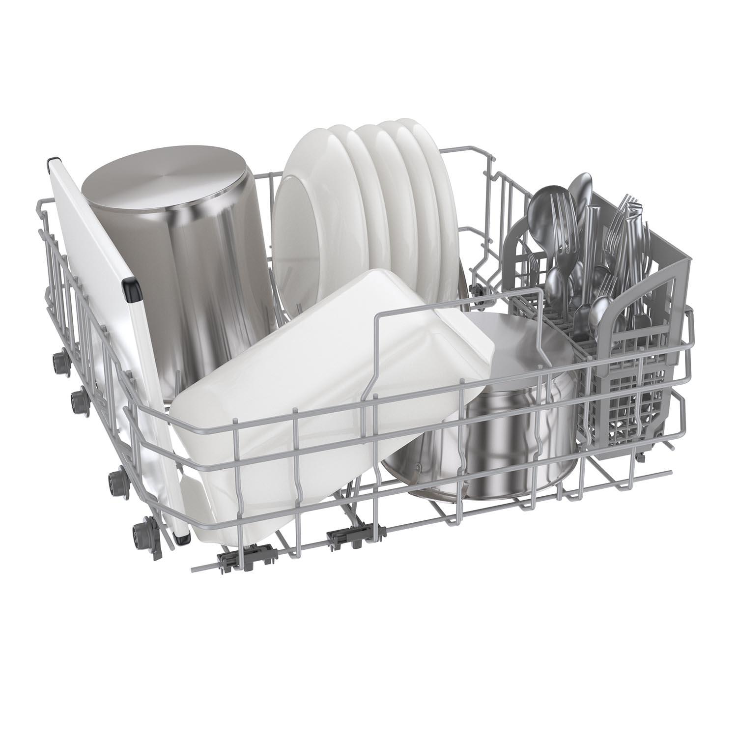 Bosch White 24" Smart Dishwasher with Home Connect, Third Rack - SHE53C82N