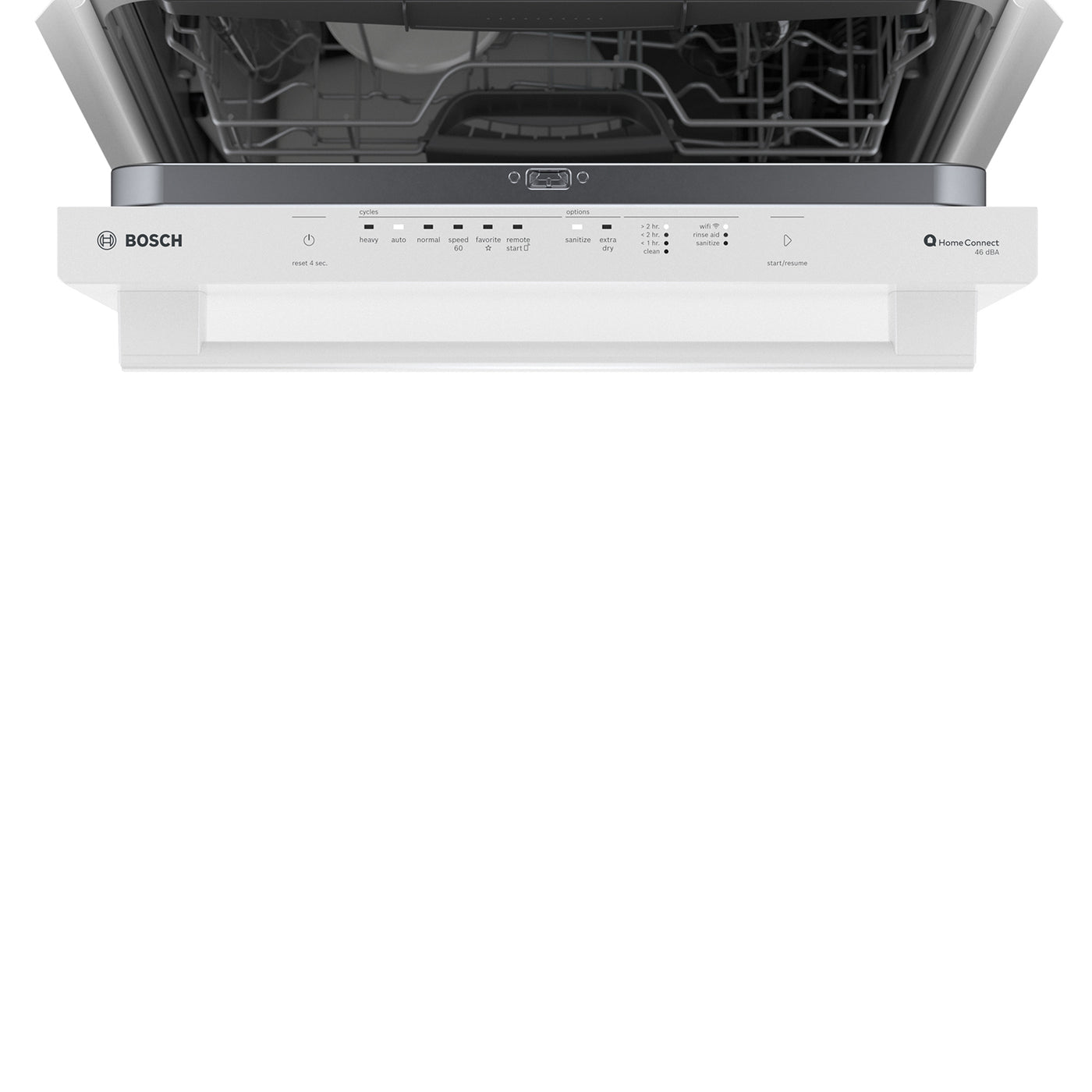 Bosch White 24" Smart Dishwasher with Home Connect, Third Rack - SHX5AEM2N
