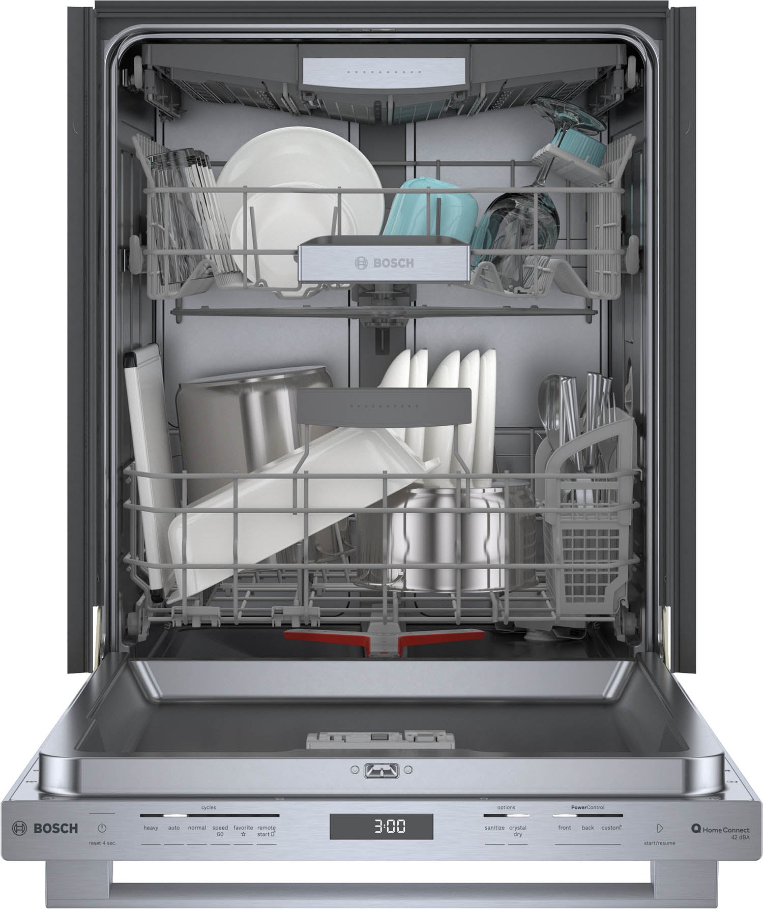 Bosch Stainless Steel 24" Smart Dishwasher with Home Connect, Third Rack - SHX78CM5N