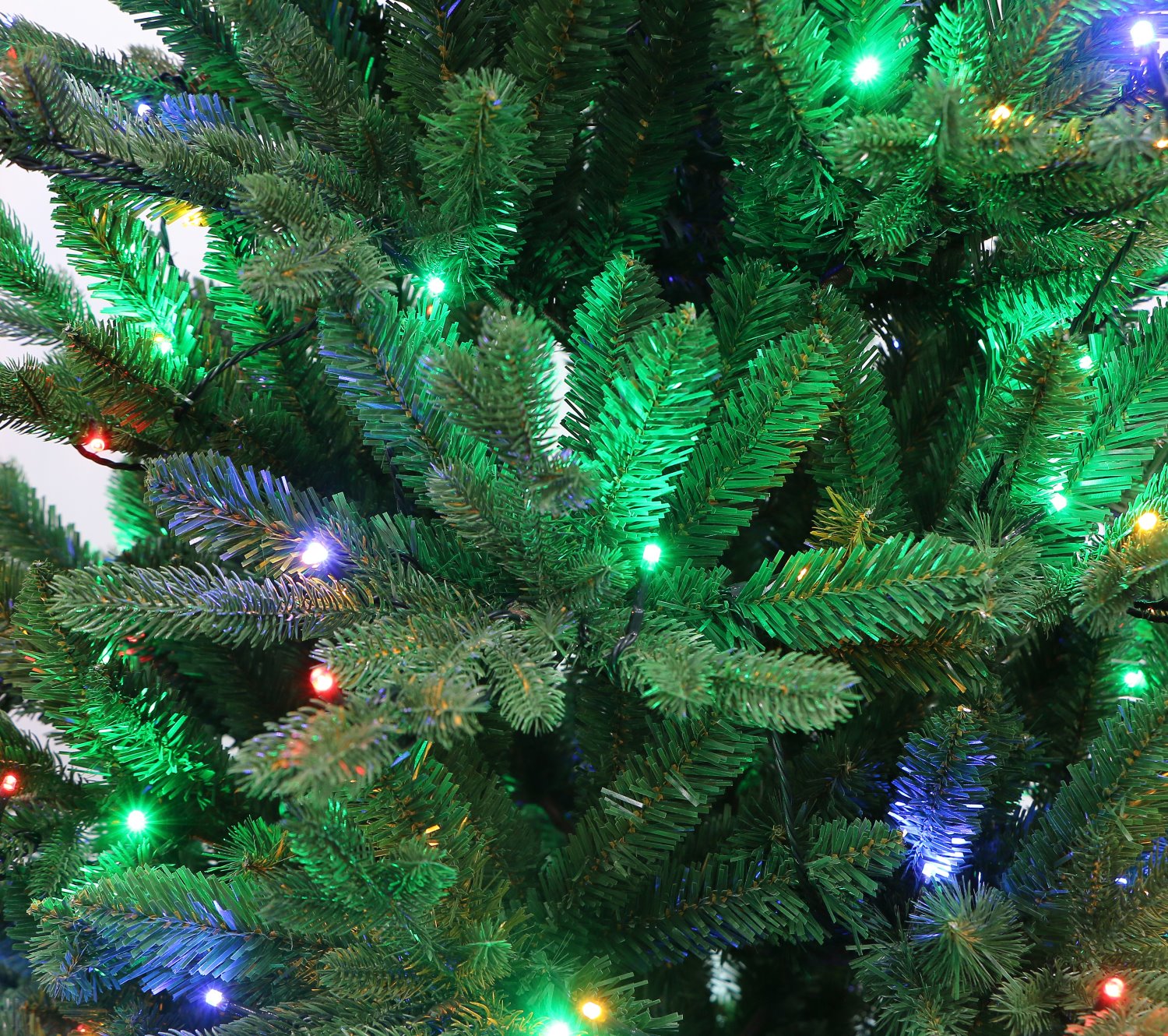 Silvan 6ft Forest Green Pine LED Pre-lit Christmas Tree - Warm White/Multi-coloured