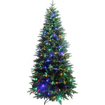 Kleber 7ft Slim Forest Fir Pre-Lit LED Christmas Tree - Clear/Multi-Colour