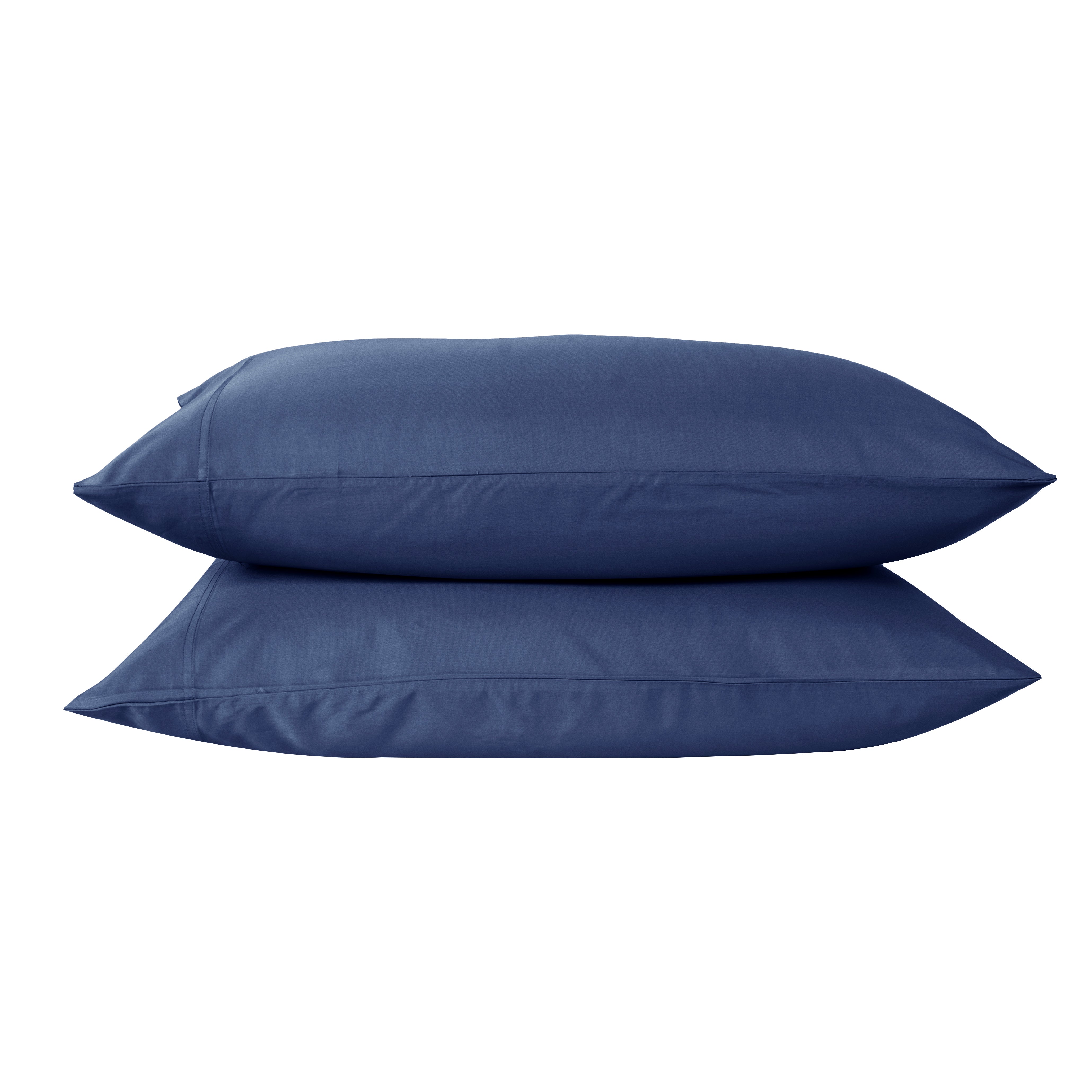Cotton House 100% Cotton Pima Full Sheet Set - 500 Thread Count Navy Blue