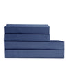 Cotton House 100% Cotton Pima Full Sheet Set - 500 Thread Count Navy Blue