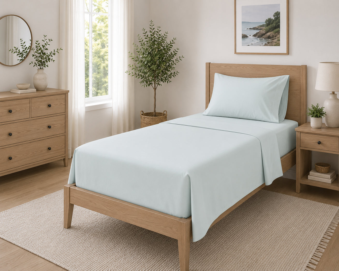 Cotton House 3 PC Twin XL Sheet Set - Infinity