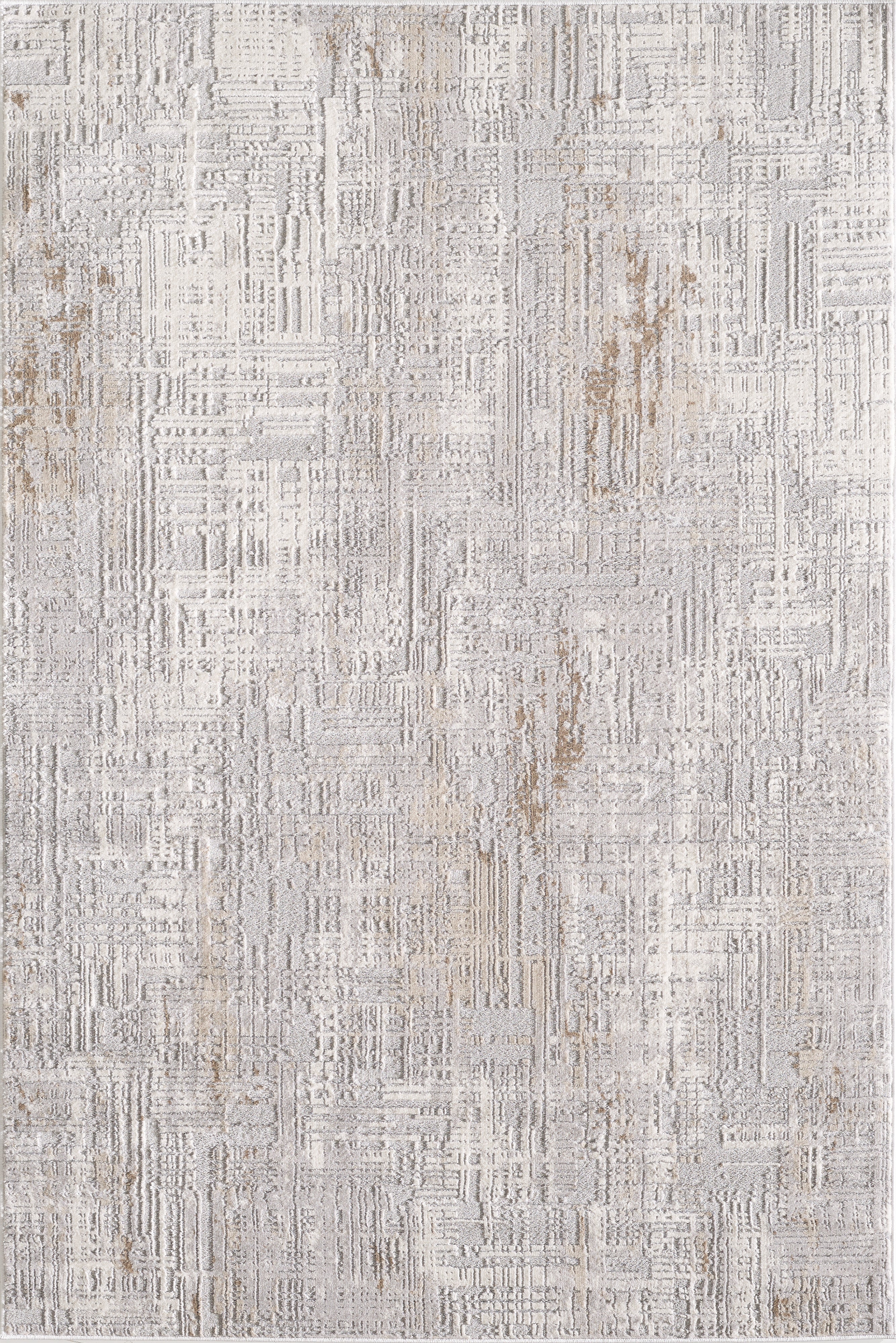 L2 Decor Symphony Area Rug 7' x 10' with Underpad - Grey, Grey