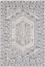 L2 Decor Symphony Area Rug 7' x 10' with Underpad - Grey, Light Grey