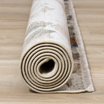 Rustic Garden 7'10" x 10'2" Warm Toned Floral Print Area Rug - Cream