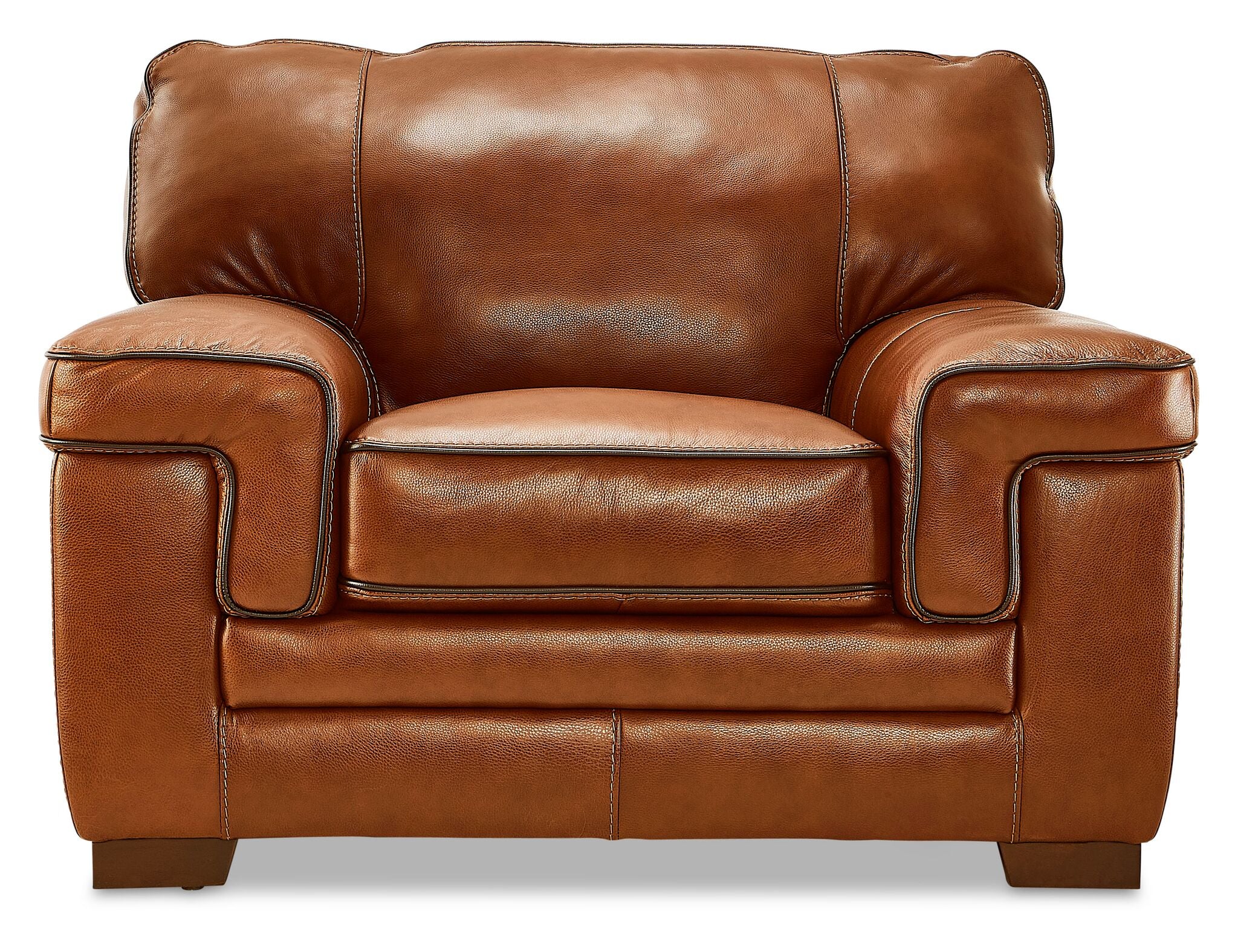 Stampede Leather Chair - Chestnut