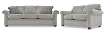 Duffield Sofa and Loveseat Set - Sutton Smoke