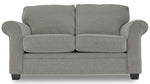 Duffield Sofa and Loveseat Set - Sutton Charcoal