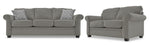 Duffield Sofa and Loveseat Set - Sutton Charcoal
