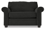 Duffield Sofa, Loveseat and Chair Set - Sutton Midnight