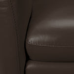 Carlino Leather Sofa - Chocolate