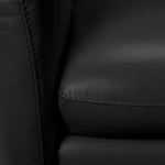Carlino Leather Chair - Black