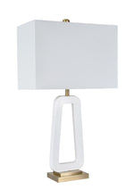 In The Abstract Table Lamp -White, Gold