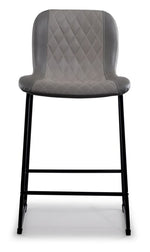 Adrien Upholstered Counter Height Stool - Grey