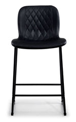 Adrien Upholstered Counter Height Stool - Black