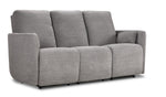Alexis Power Reclining Sofa - Grey