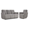 Alexis Ens. Sofa et fauteuil inclinables électriques – gris