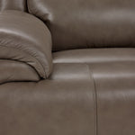 Allie Leather Dual Power Recliner - Mocha