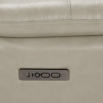 Allie Leather Dual Power Reclining Sofa and Loveseat Set - Fog