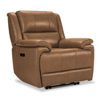 Allie Leather Dual Power Reclining Sofa, Loveseat and Recliner Set -Canyon