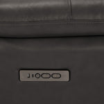 Allie Leather Dual Power Reclining Sofa, Loveseat and Recliner Set - Granite