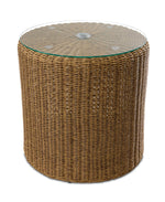 Apex 2 - Piece Outdoor Wicker Umbrella Side Table - Brown