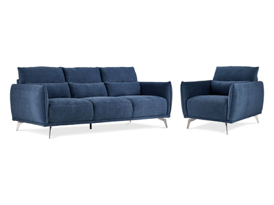 Arie Ens. Sofa et fauteuil – bleu