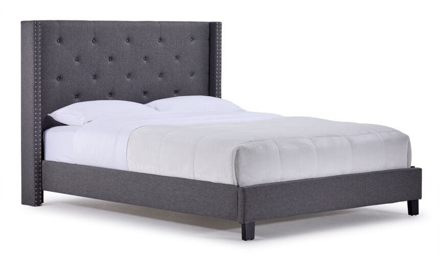 Audrey 3-Piece Full Bed - Dark Grey