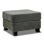 Avery Ottoman - Charcoal