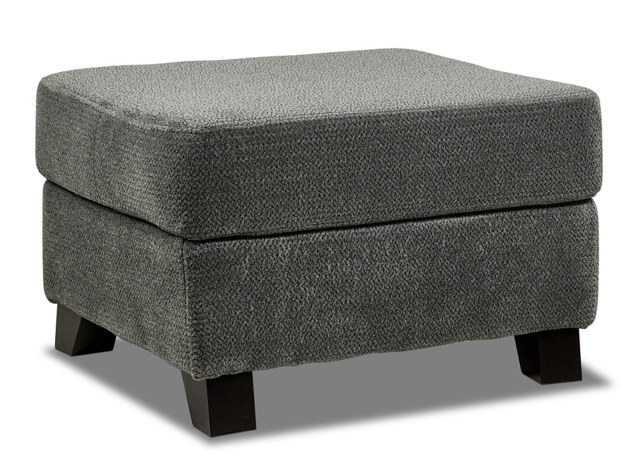 Avery Ottoman - Charcoal