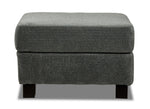 Avery Ottoman - Charcoal