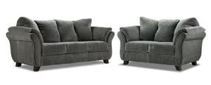 Avery Ens. Sofa et causeuse - anthracite