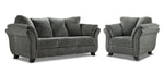 Avery Sofa and Chair Set - Charcoal