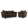 Avery Ens. Sofa et fauteuil - chocolat