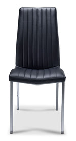 Axis Dining Chair - Black, Chrome