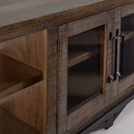 Baron 82" TV Stand- Grey , Brown