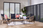 Belize 4 - Piece Outdoor Conversation Set - Beige & Black