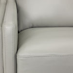 Bella Leather Swivel Chair - Grey
