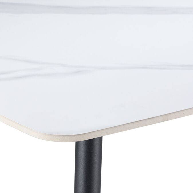 Bellmar Sintered Stone End Table - White