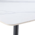 Bellmar 23" Sintered Stone End Table - White